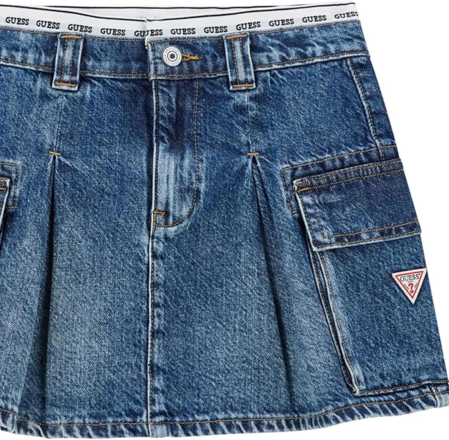 GUESS Girls' Rigid Denim Skirt