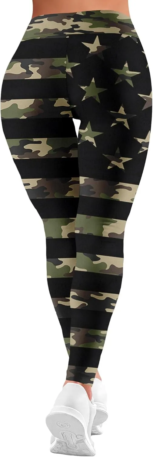 High Waisted Print Leggings for Women Gym Funny Womens Yoga Pants