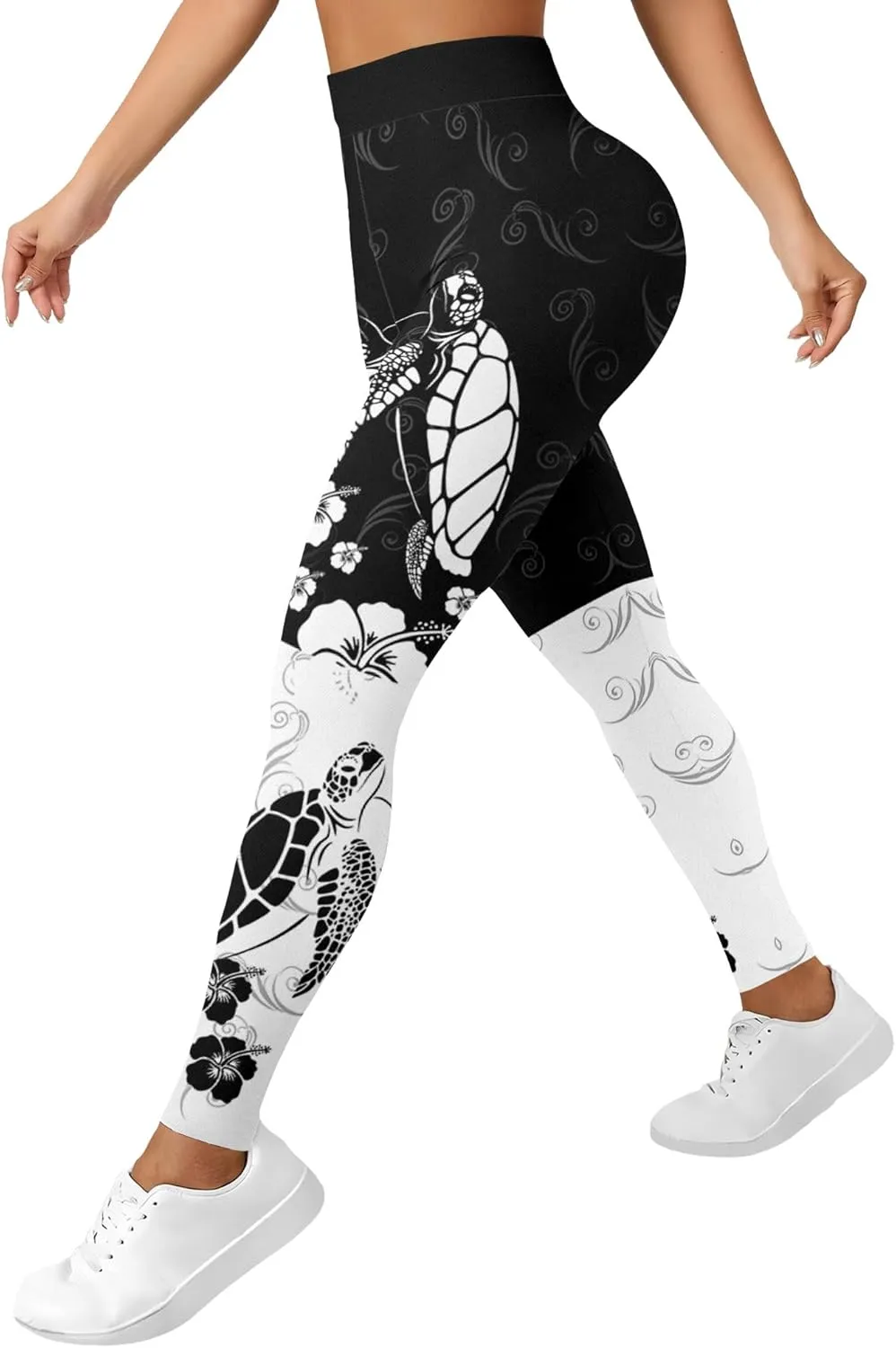 High Waisted Print Leggings for Women Gym Funny Womens Yoga Pants
