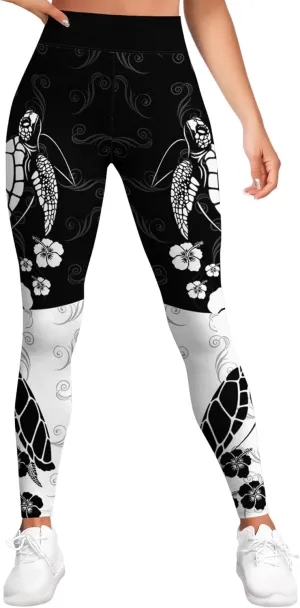 High Waisted Print Leggings for Women Gym Funny Womens Yoga Pants