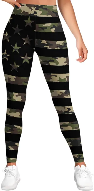 High Waisted Print Leggings for Women Gym Funny Womens Yoga Pants