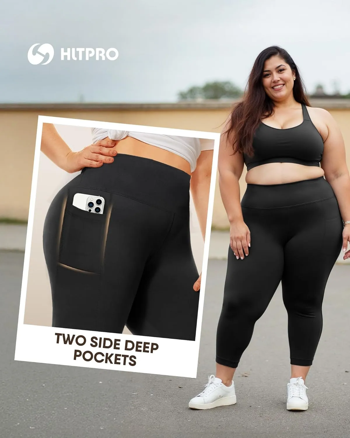 HLTPRO 3 Pack Plus Size Leggings for Women(X-Large - 4X)- High Waist Stretchy Soft Pants for Workout Running Yoga
