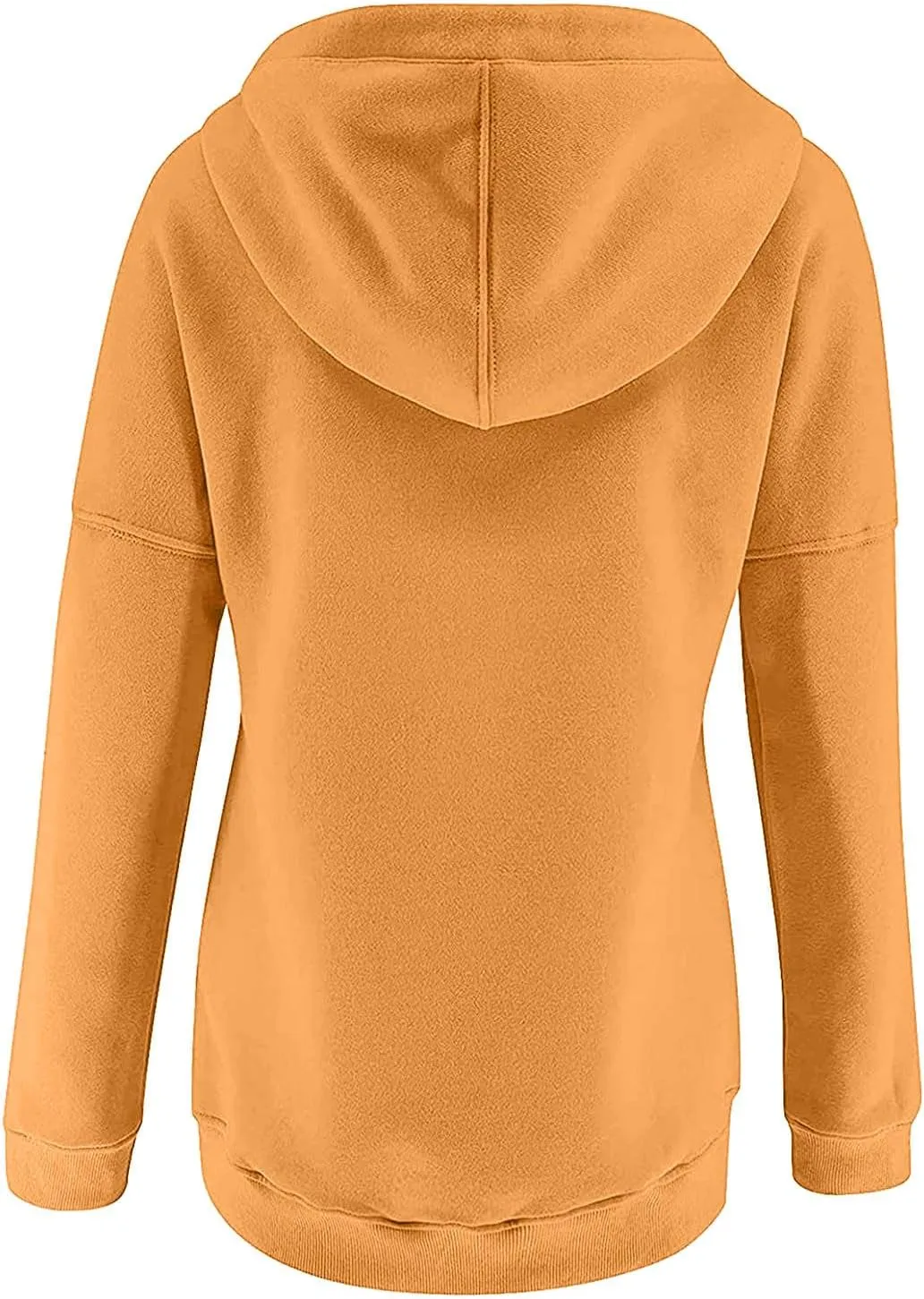 Hoodies For Women Dressy Casual 2024 Solid Basic Button Down Hooded Drawstring Sweatshirt Fall Fashion Pullover Tops