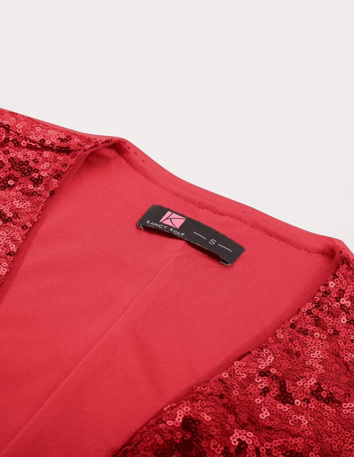 KANCY KOLE Women Sequin Cardigan Long Sleeve Open Front Jacket Blazers for Holiday Christmas