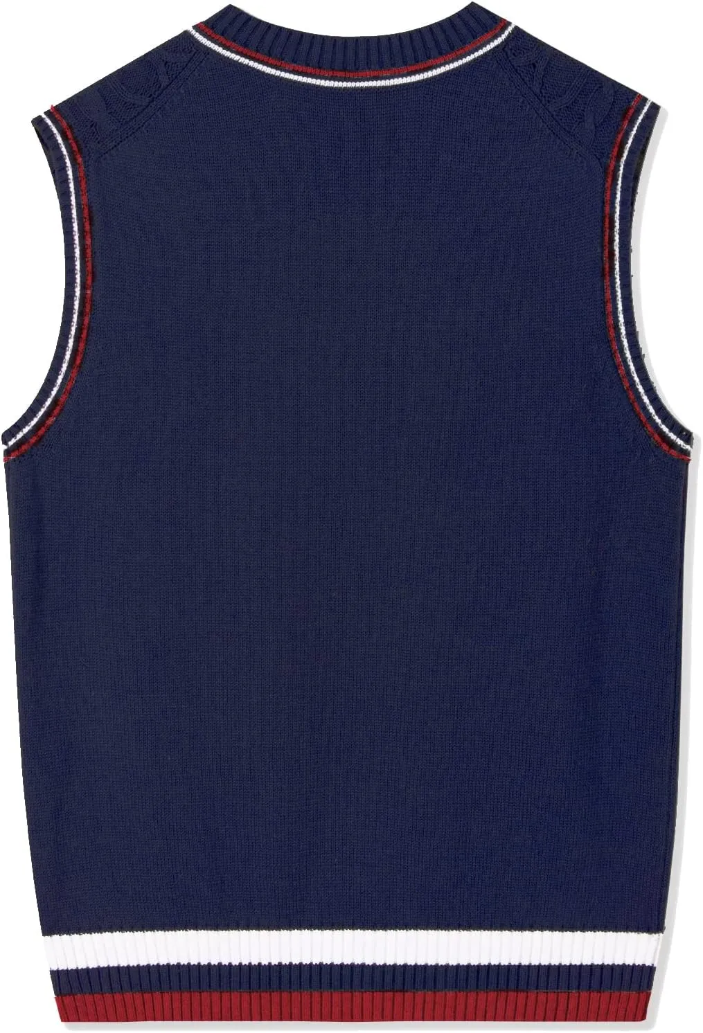 Kid Nation Boys Sweater Vest 100% Cotton School Uniform Vest for Girls Boy Toddler Kids Knit Vest