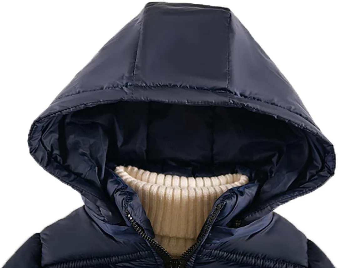 Kids Padded Coat Child Winter Thick Jacket Hooded Warm Cotton Jacket