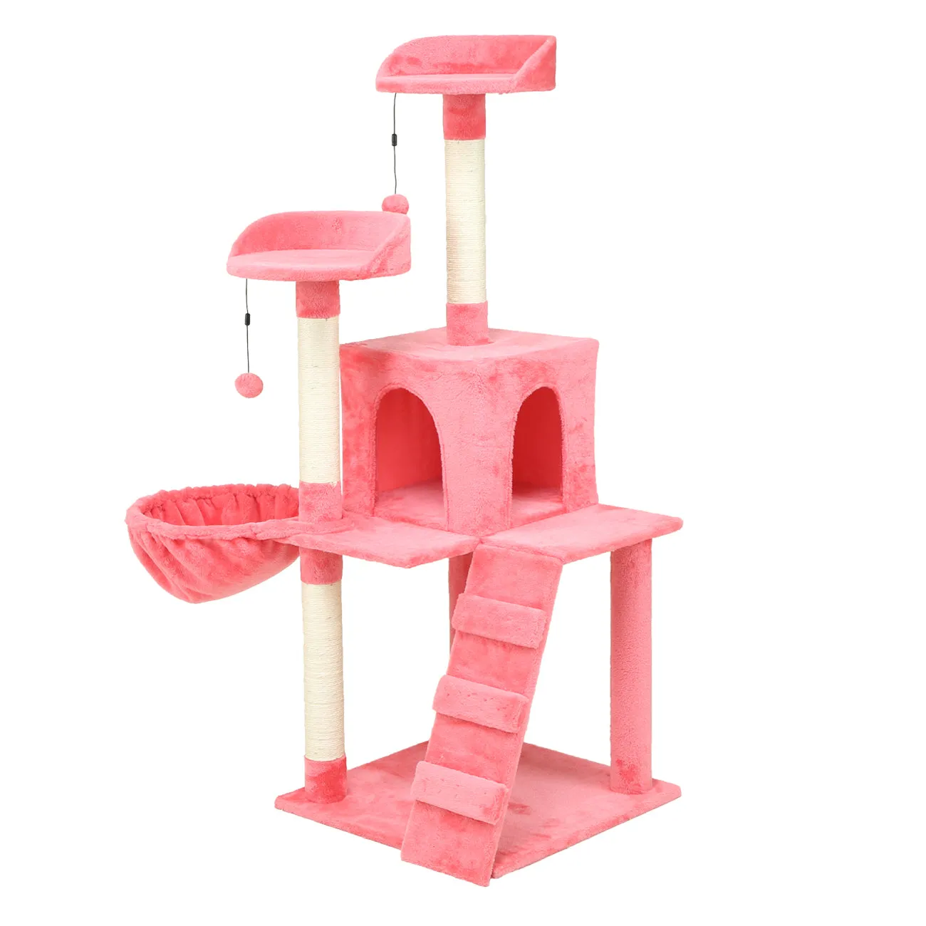 KZLAA 54in Cat Tree Cat Tower Condo Furniture Scratch Post