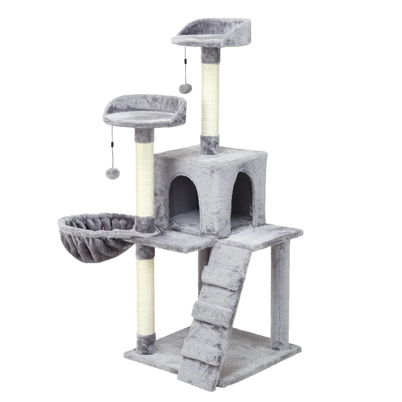 KZLAA 54in Cat Tree Cat Tower Condo Furniture Scratch Post