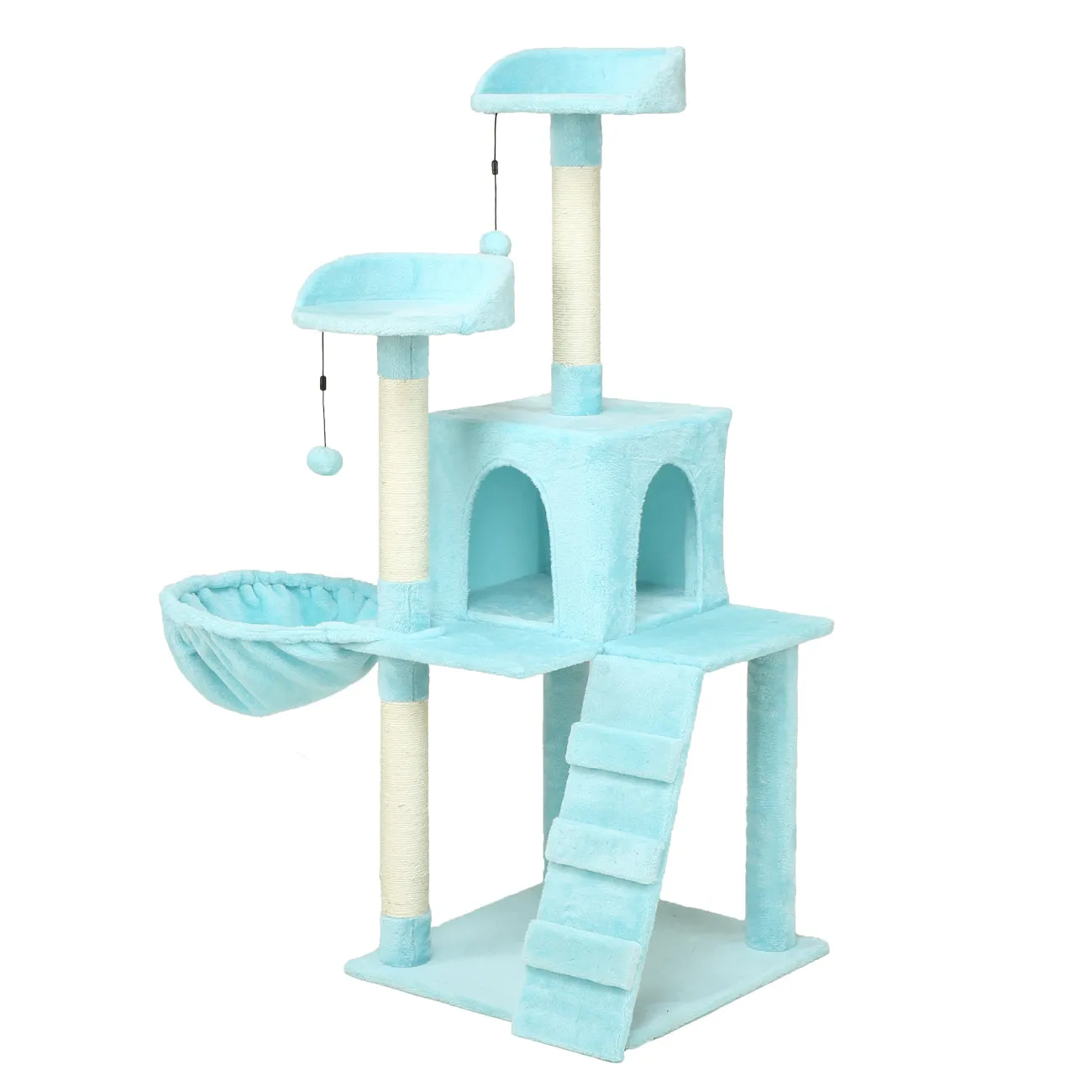 KZLAA 54in Cat Tree Cat Tower Condo Furniture Scratch Post