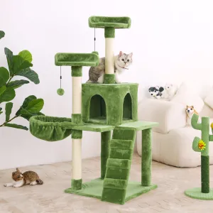 KZLAA 54in Cat Tree Cat Tower Condo Furniture Scratch Post