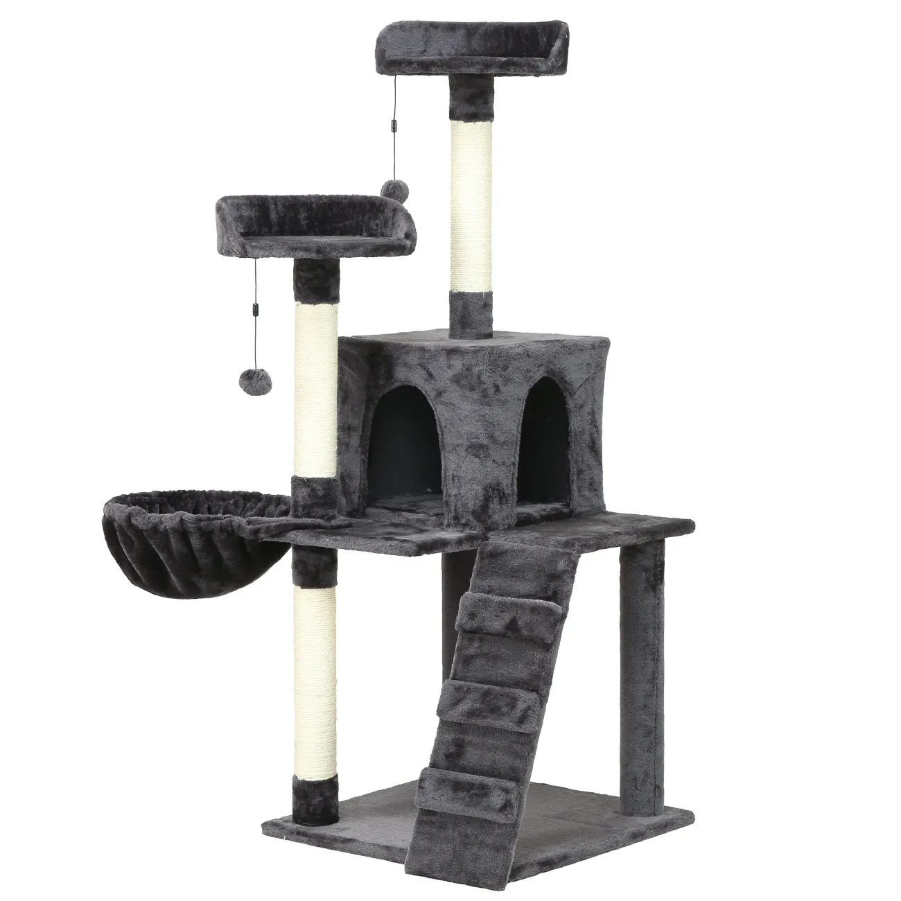 KZLAA 54in Cat Tree Cat Tower Condo Furniture Scratch Post