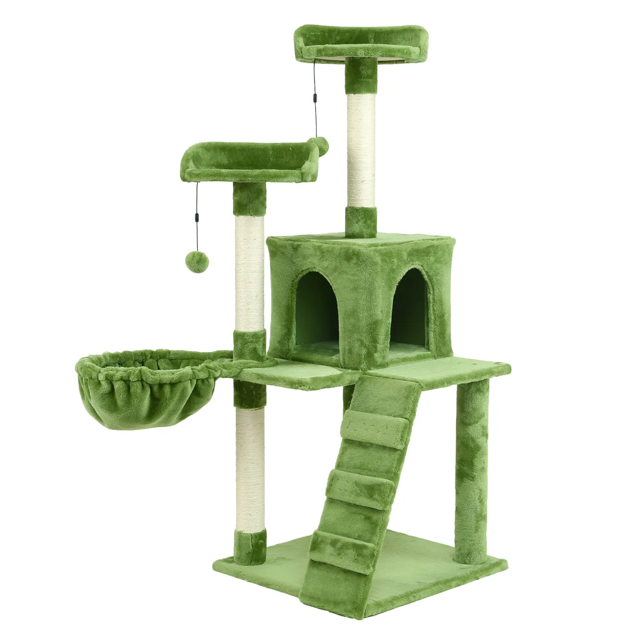 KZLAA 54in Cat Tree Cat Tower Condo Furniture Scratch Post