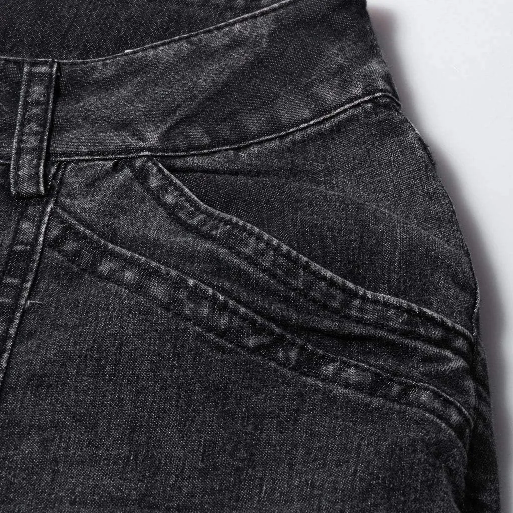 LCMTWX Mom Jeans Bib Overalls Jeans Denim Ripped Casual Denim Women's Rompers Washed Women's Jeans Jeans for Women High Mom