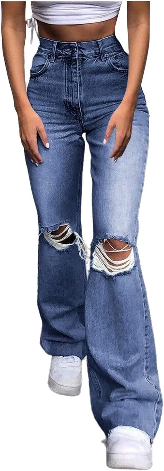 LCMTWX Womens Jeans Denim Rompers Denim Overalls Ripped Washed Bib Jumpsuits Jeans Women's Jeans Womens Jeans High Waisted