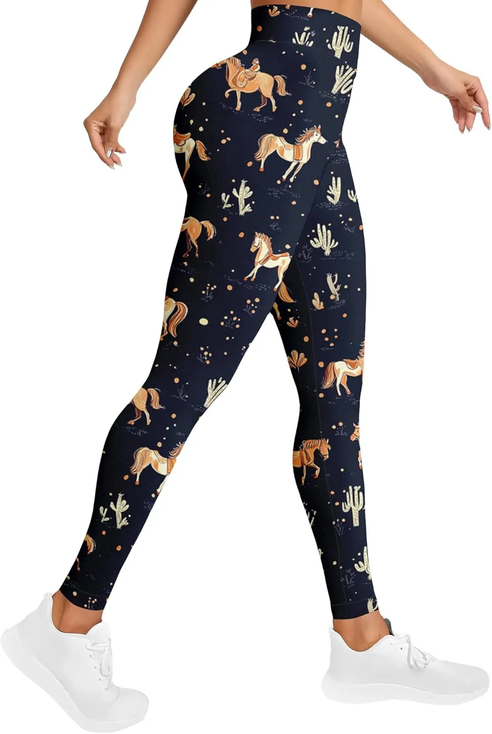 Leggings for Women Printed Funny Gym Womens Yoga Pants Horse Legging