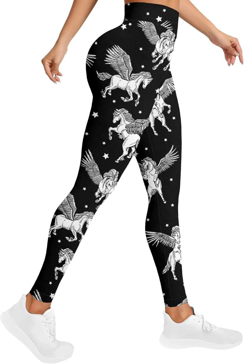 Leggings for Women Printed Funny Gym Womens Yoga Pants Horse Legging