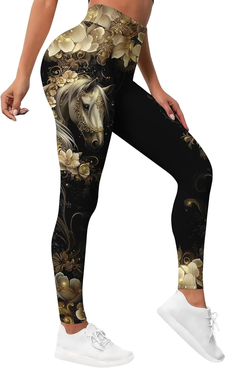 Leggings for Women Printed Funny Gym Womens Yoga Pants Horse Legging