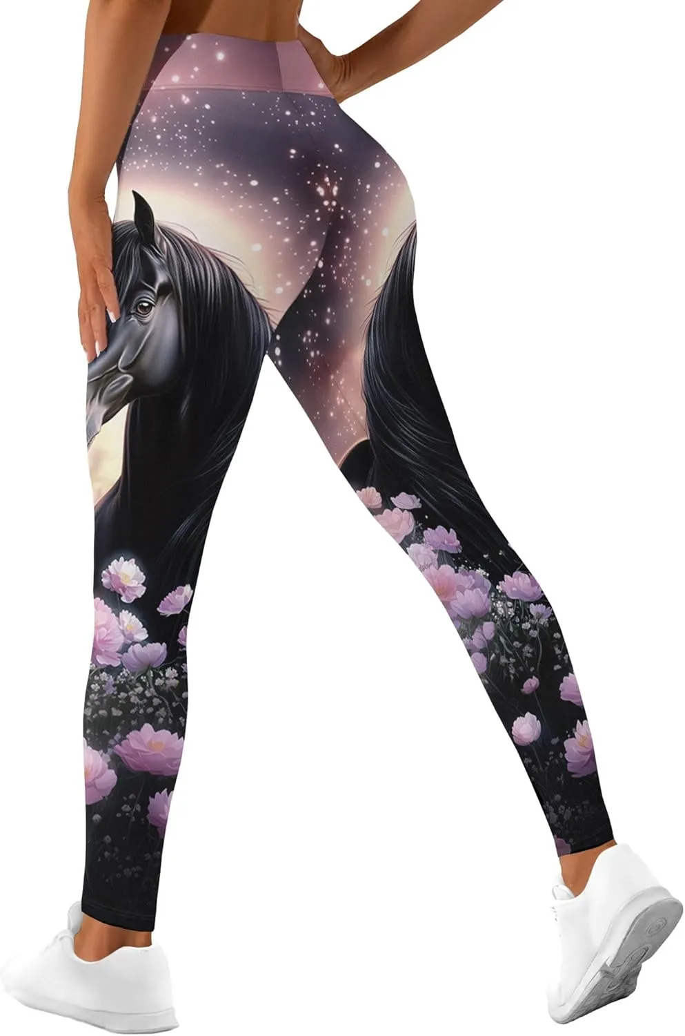 Leggings for Women Printed Funny Gym Womens Yoga Pants Horse Legging