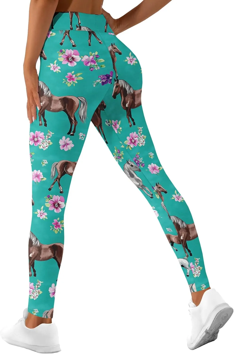 Leggings for Women Printed Funny Gym Womens Yoga Pants Horse Legging