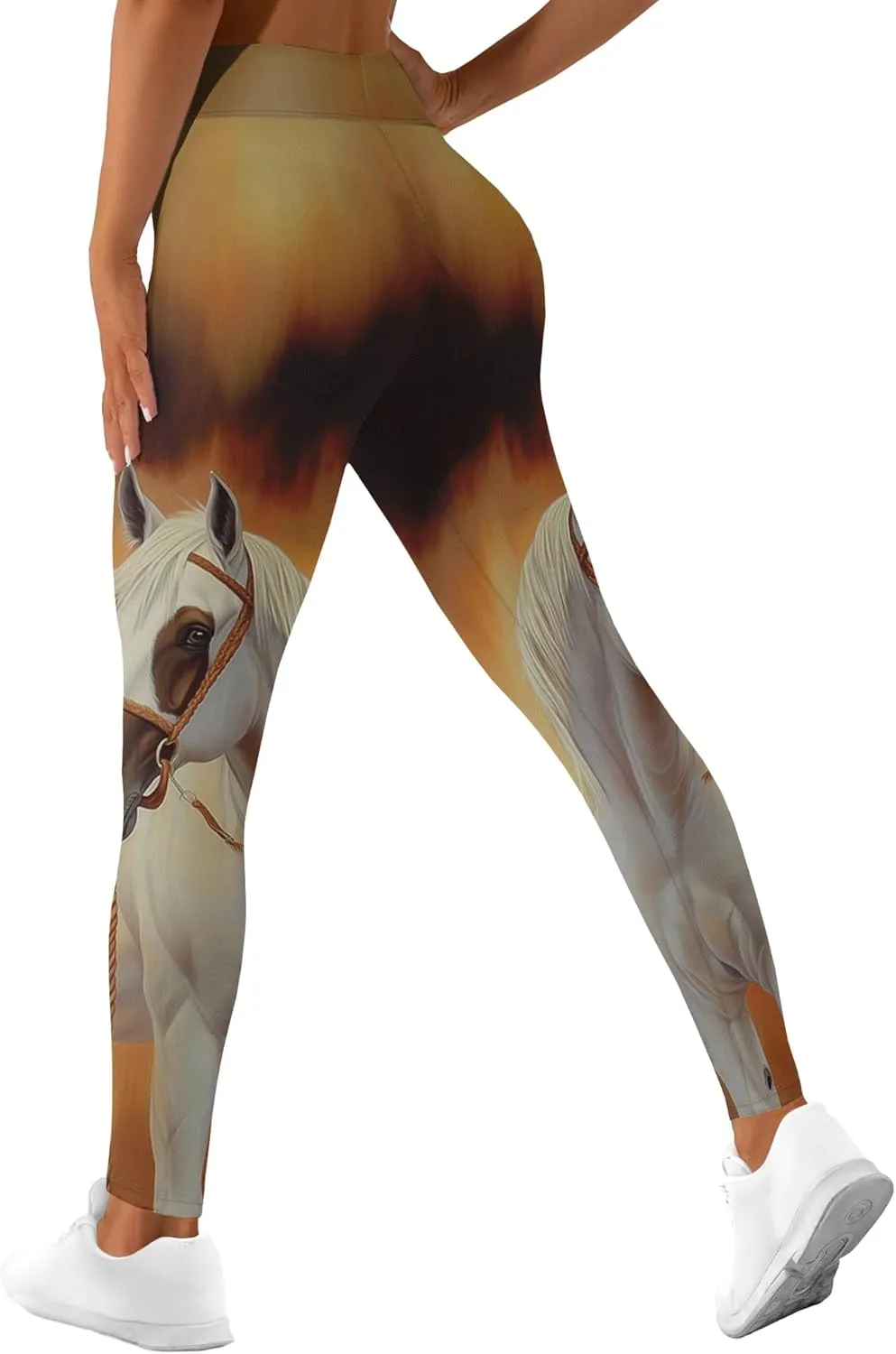 Leggings for Women Printed Funny Gym Womens Yoga Pants Horse Legging