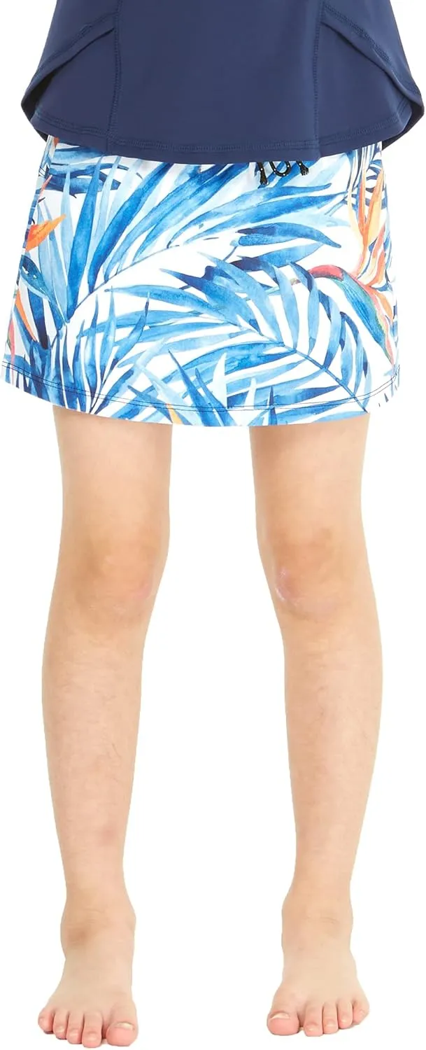Matchable Mother or Daguhter Hawaiian Activewear Set in Firebird Blue White