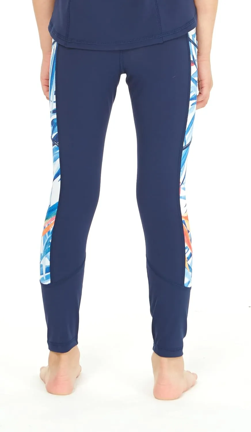 Matchable Mother or Daguhter Hawaiian Activewear Set in Firebird Blue White
