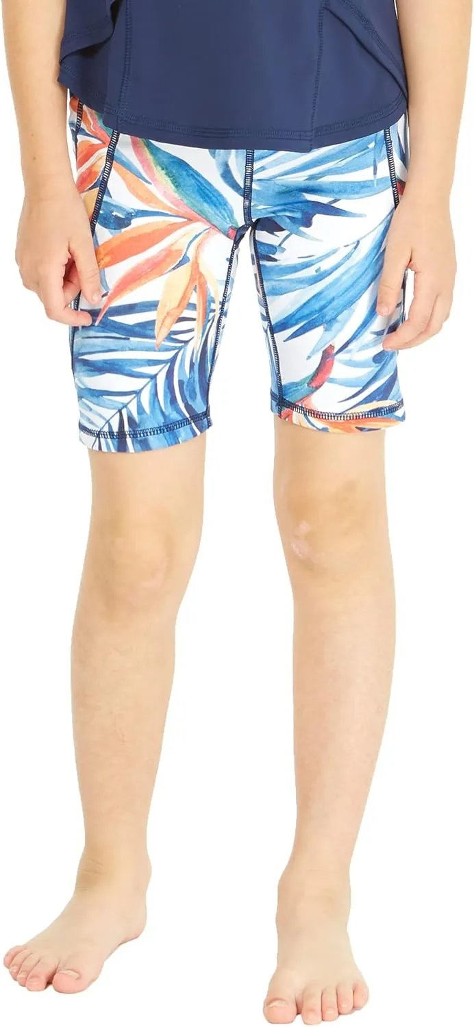Matchable Mother or Daguhter Hawaiian Activewear Set in Firebird Blue White