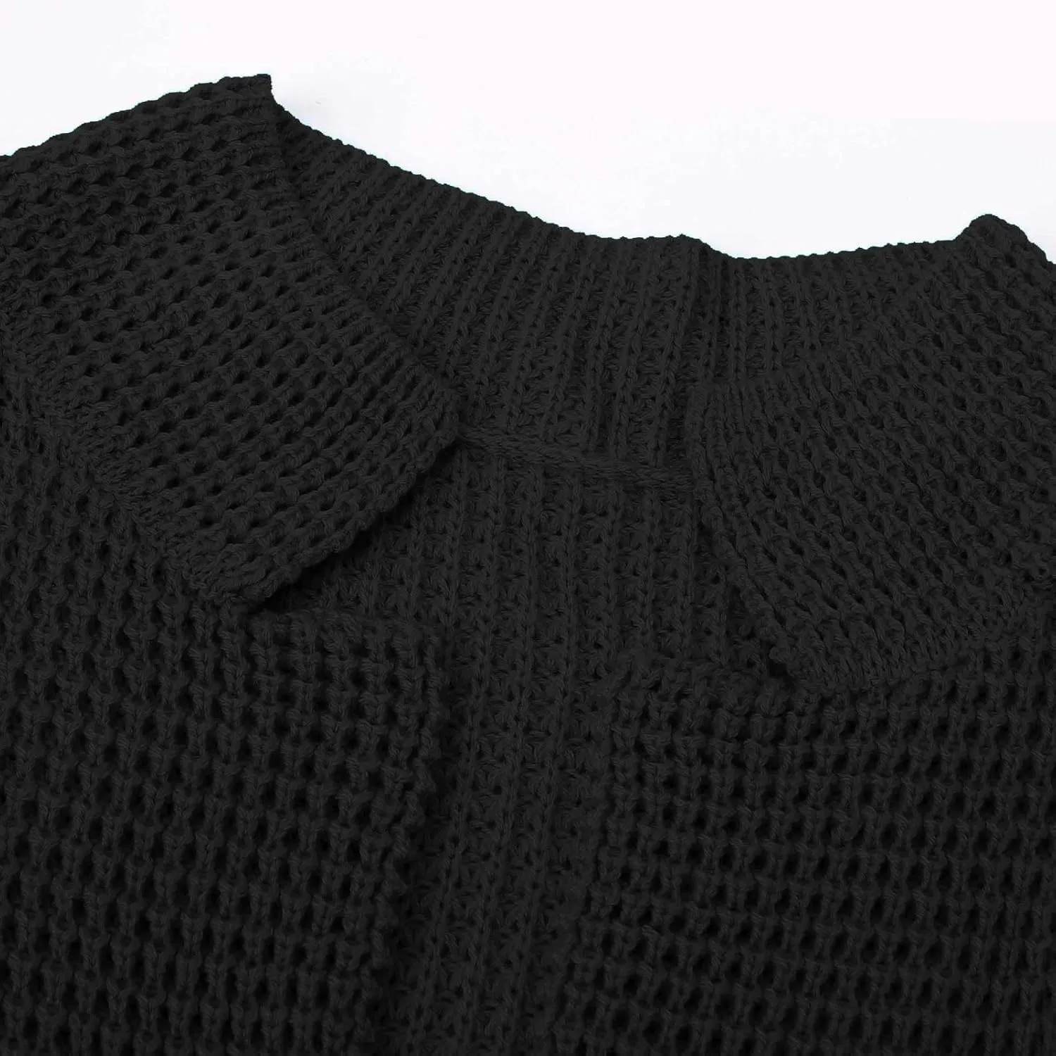 Mens Cardigan Sweater Shawl Collar Button Down Warm Knitted Sweaters Plus Size Elbow Patch Winter Chunky Cardigans