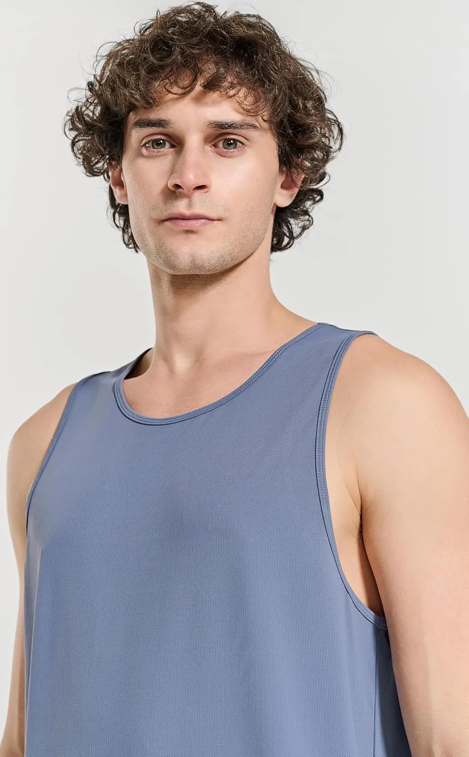 Men's Essential Regular Fit Gym Tank Tops Sleeveless Workout Shirts