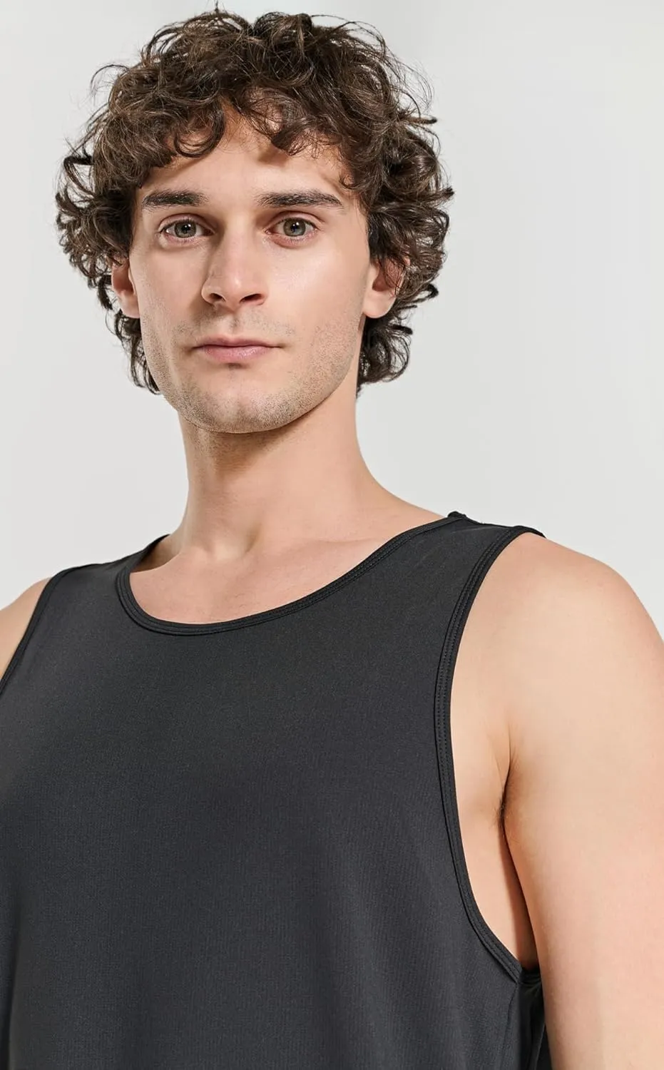 Men's Essential Regular Fit Gym Tank Tops Sleeveless Workout Shirts