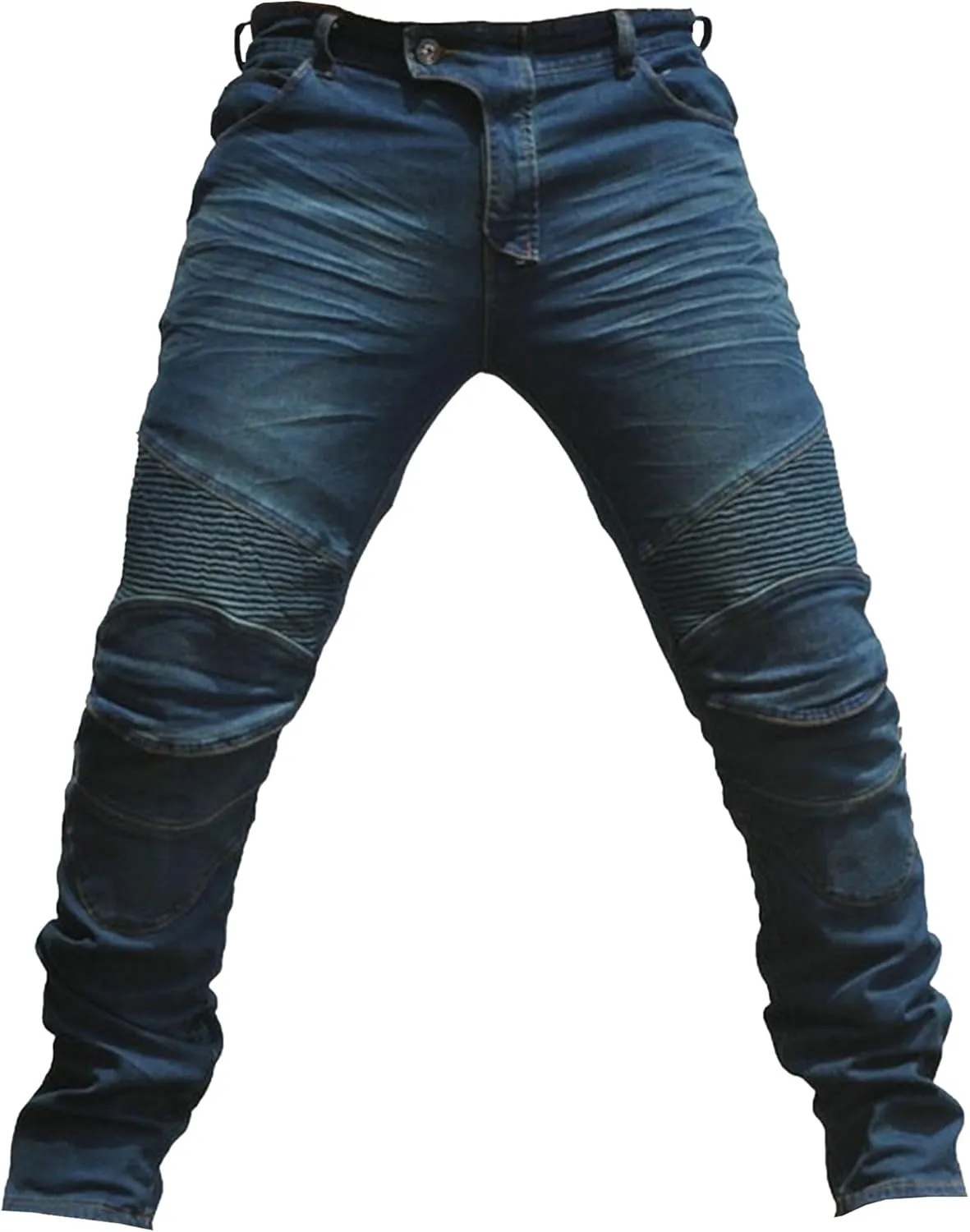 Men's Slim Fit Motorcycle Riding Jeans Armor Racing Cycling Denim Jeans Knee and Hip Armor Pads Jeans
