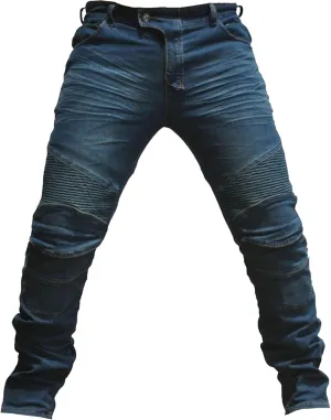 Men's Slim Fit Motorcycle Riding Jeans Armor Racing Cycling Denim Jeans Knee and Hip Armor Pads Jeans