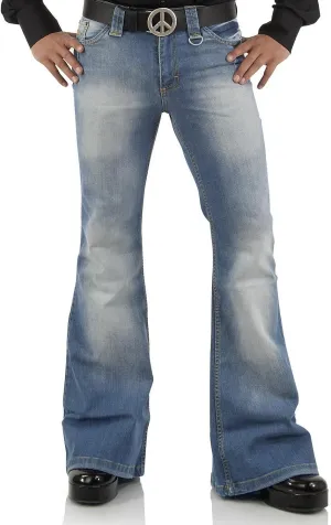 Men's Vintage Bell Bottom Jeans 60s 70s Outfits for Men,Mens Bell Bottoms Disco Pants Flared Jeans
