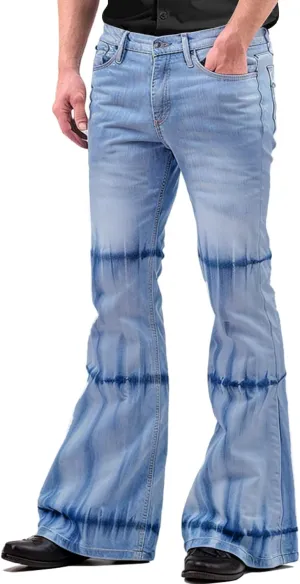Men's Vintage Bell Bottom Jeans 60s 70s Outfits for Men,Mens Bell Bottoms Disco Pants Flared Jeans