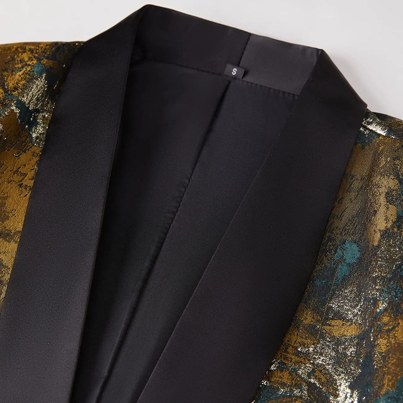 Men's Vintage Jacquard Suit Jacket Blazer Blazers Prom, Banquet, Dinner, Wedding, Prom, Party