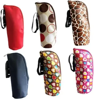 Milisten Portable Milk Bottle Warmer Bag Insulated Feeding Bottle Tote with Stroller Hook Bright Red Durable Design for Easy Carrying and Long Lasting Use
