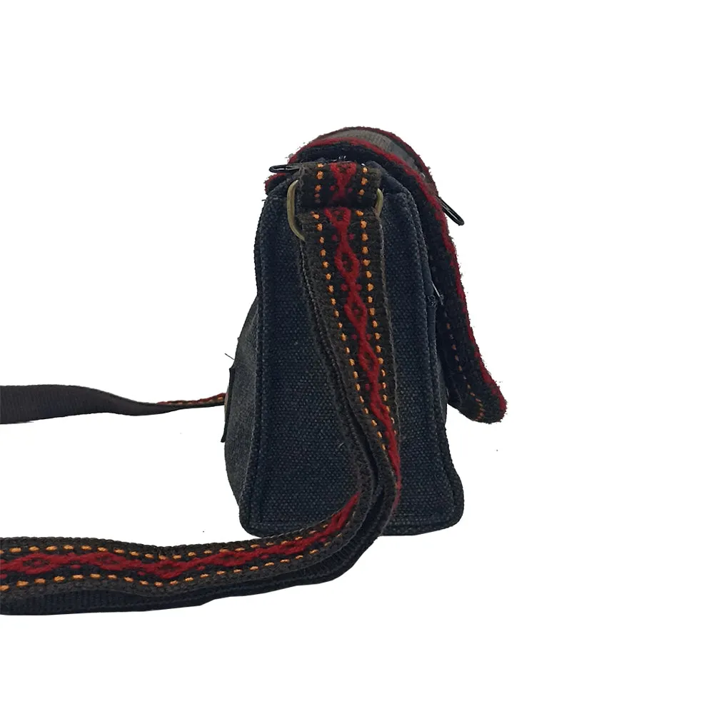Mini Canvas Crossbody Handbag