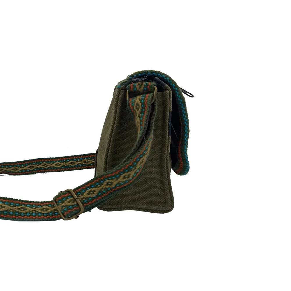 Mini Canvas Crossbody Handbag