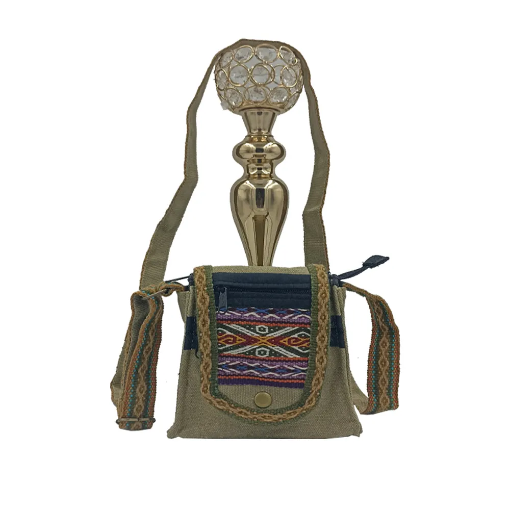 Mini Canvas Crossbody Handbag