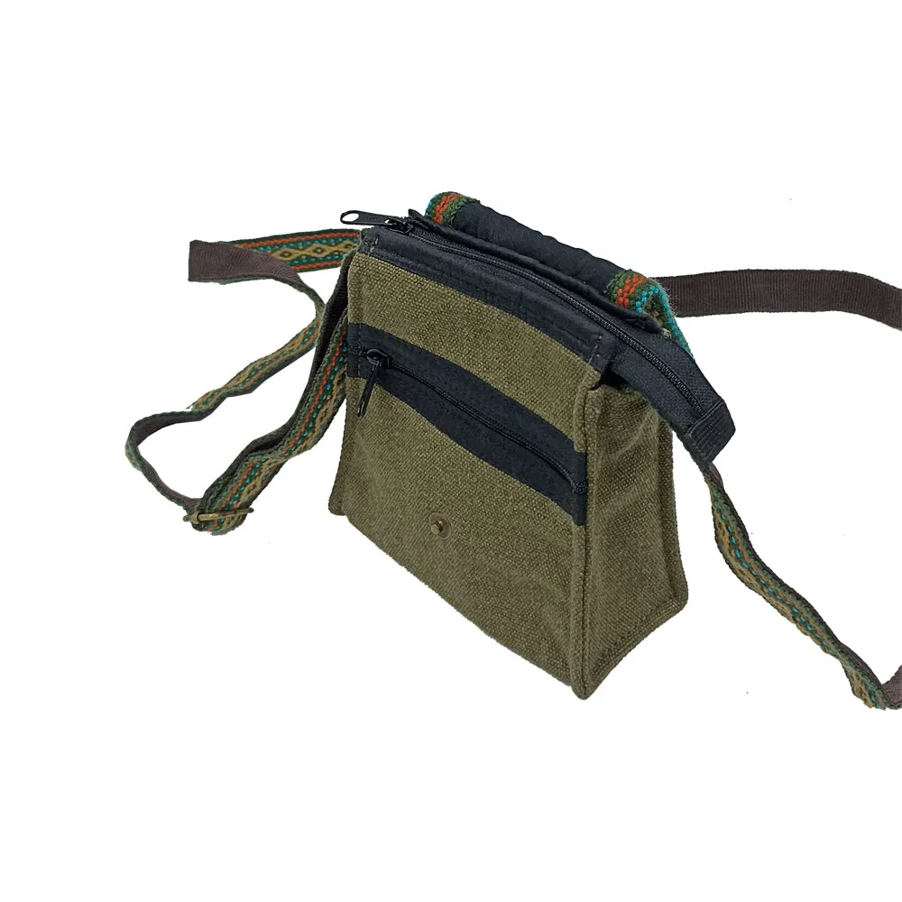 Mini Canvas Crossbody Handbag