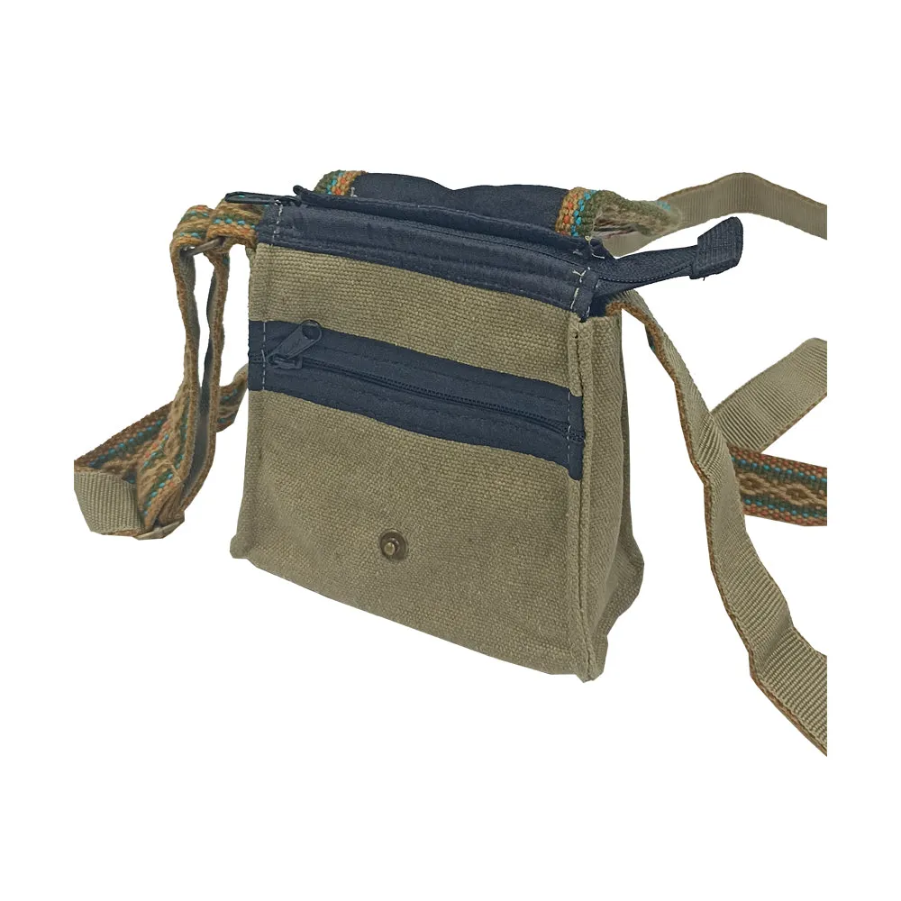 Mini Canvas Crossbody Handbag