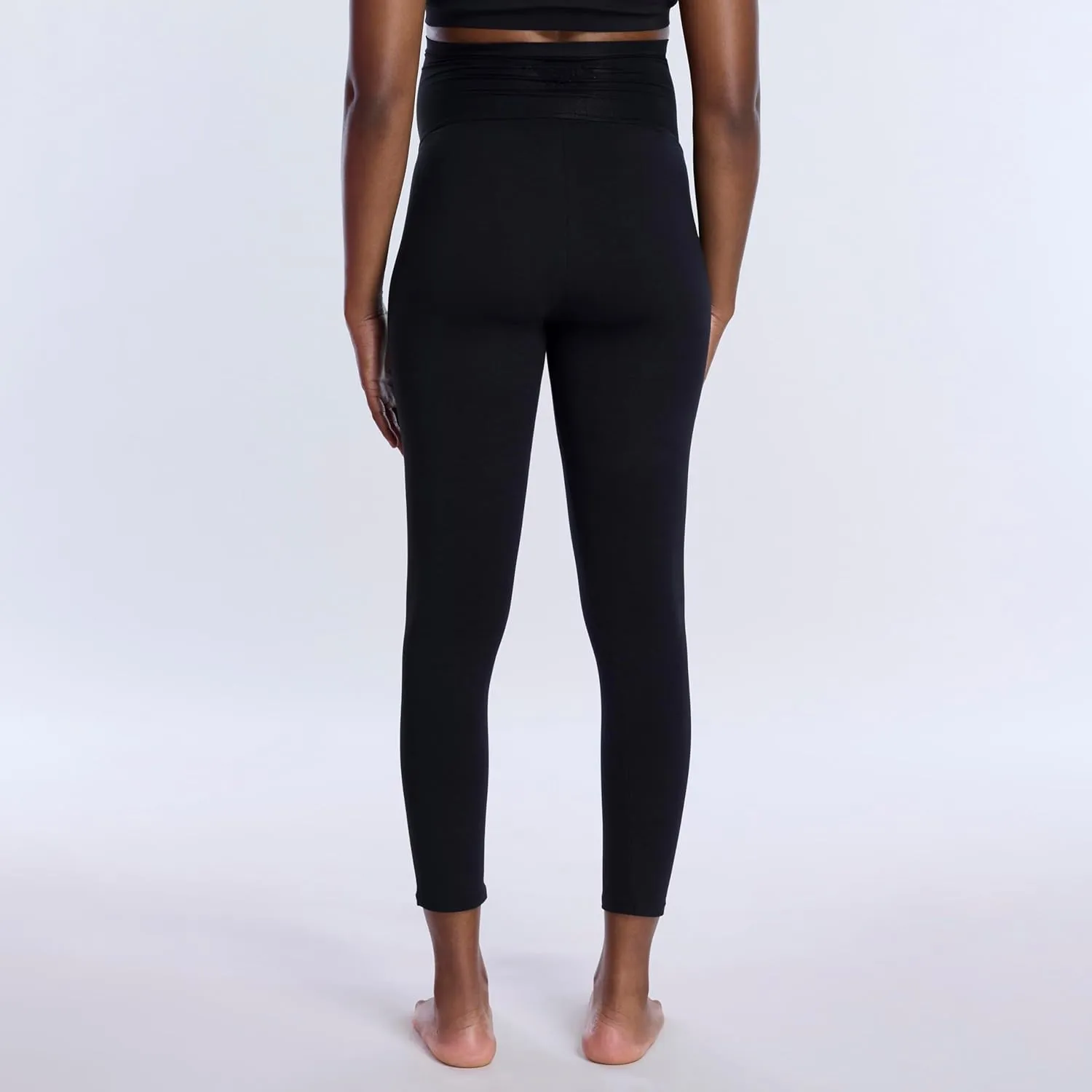 Motherhood Maternity Women's Essential Stretch Full Length Secret Fit Over The Belly Pregnancy Legging-2 Pack