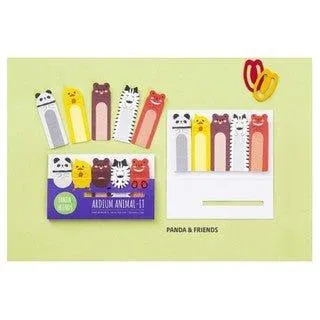 Original Cute Chubby long Shape 5 Kinds of Animals Storage Label Stickers Notes Sticky Notes Random Shippment NP-H7TGW-003