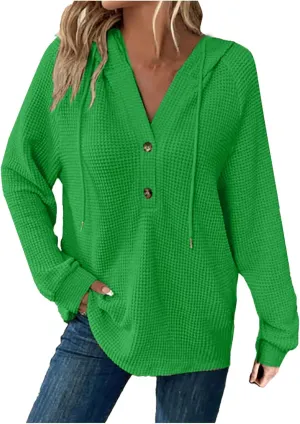 Oversized Hoodies for Women - Womens Fashion Hoodies Pullover - Knit Tops for Women - Cute Hooded Sweatshirt