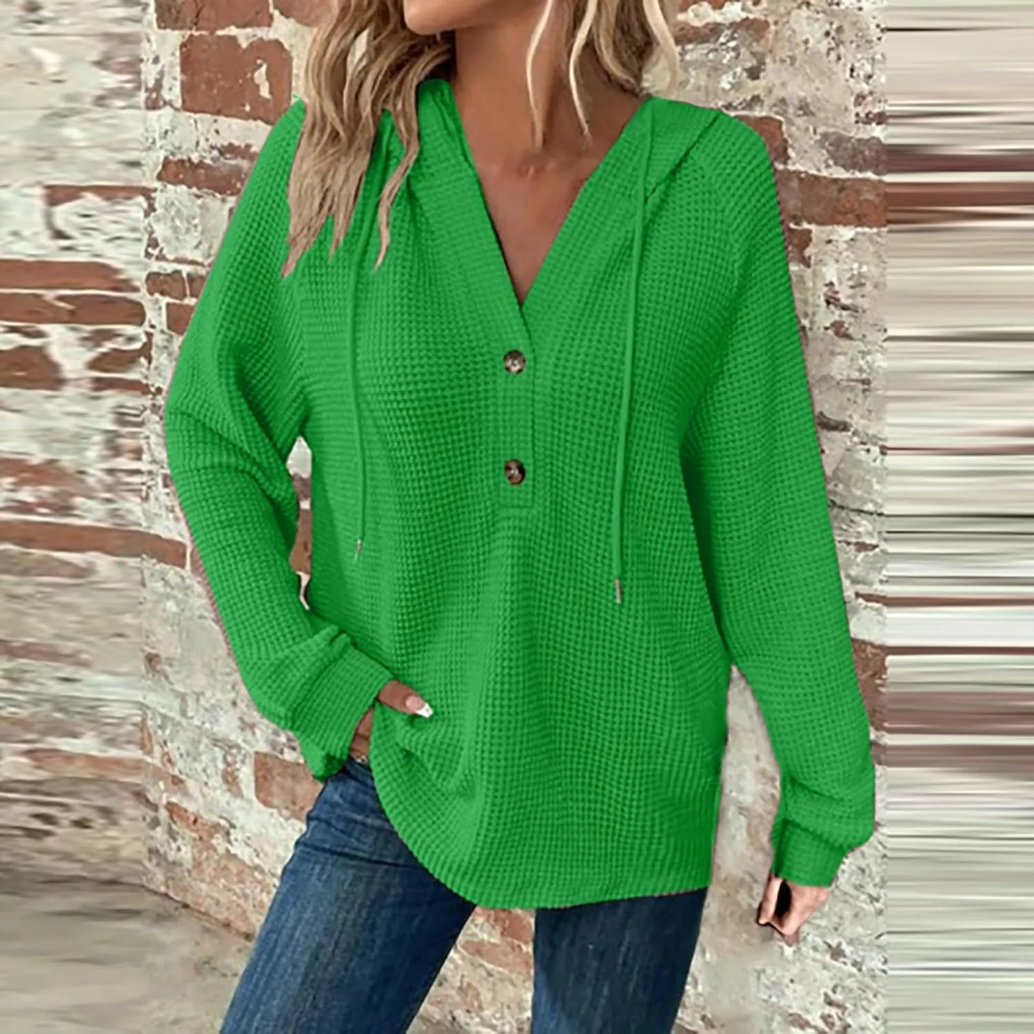 Oversized Hoodies for Women - Womens Fashion Hoodies Pullover - Knit Tops for Women - Cute Hooded Sweatshirt