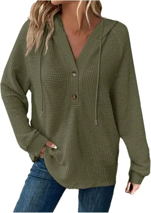 Oversized Hoodies for Women - Womens Fashion Hoodies Pullover - Knit Tops for Women - Cute Hooded Sweatshirt