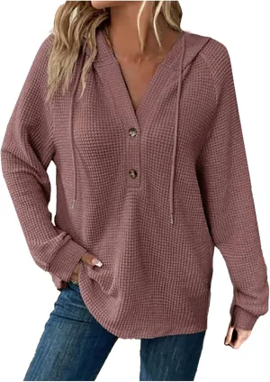 Oversized Hoodies for Women - Womens Fashion Hoodies Pullover - Knit Tops for Women - Cute Hooded Sweatshirt