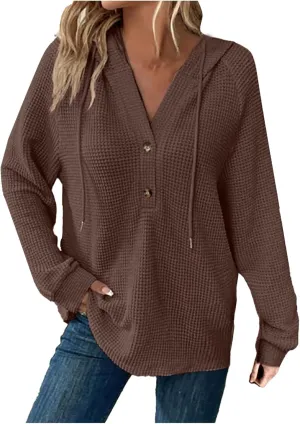 Oversized Hoodies for Women - Womens Fashion Hoodies Pullover - Knit Tops for Women - Cute Hooded Sweatshirt