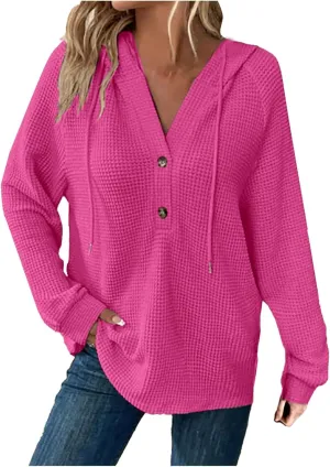 Oversized Hoodies for Women - Womens Fashion Hoodies Pullover - Knit Tops for Women - Cute Hooded Sweatshirt