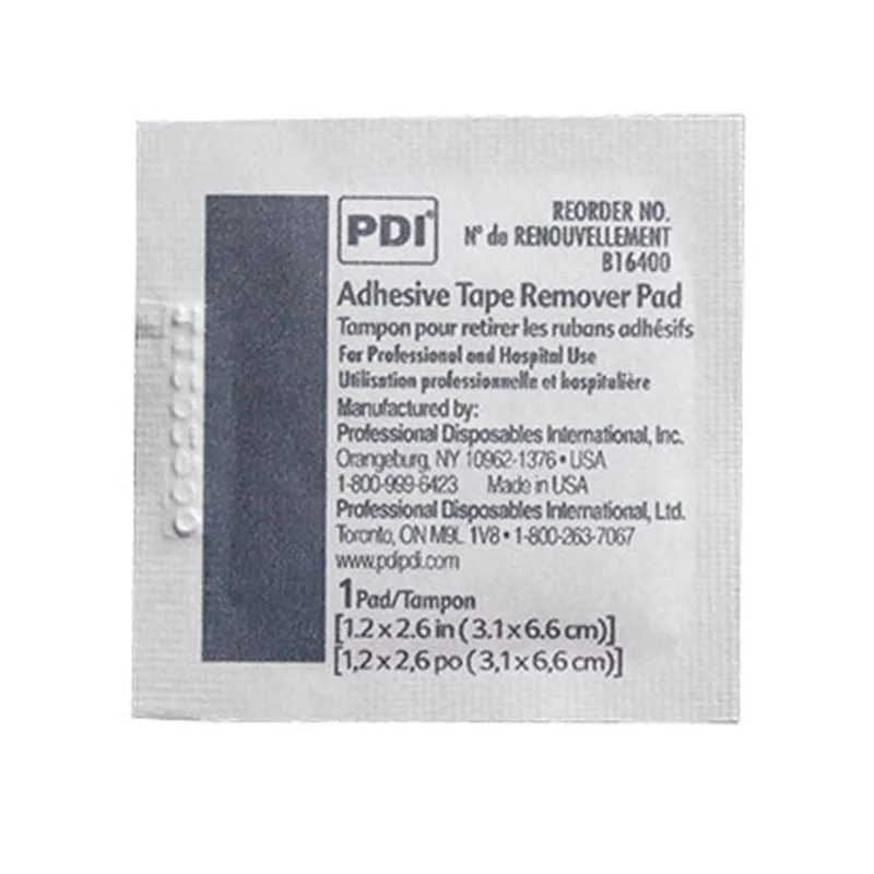 PDI Adhesive Tape Remover Pad, 1-1/4" x 2-3/5"